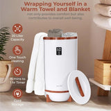 SereneLife Single Touch Towel and Blanket Warmer with Fragrant Disc Cherry