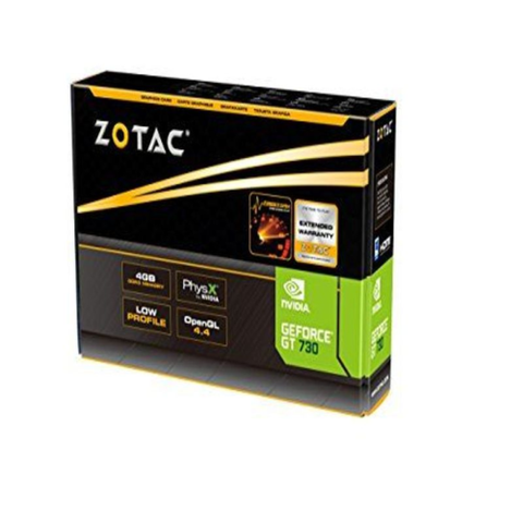 ZOTAC GeForce GT 730 Zone Edition 4GB DDR3 PCI Express 2.0 x16 (x8 lanes)...