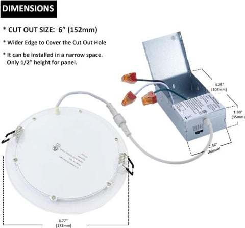 LED Canless 12 Pack - 6 Inch, White Finish (5CCT: 2700/3000/3500/4000/5000K)