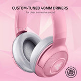 Razer Kraken BT Kitty Edition: Bluetooth 5.0-40ms Low Latency Normal, Pink