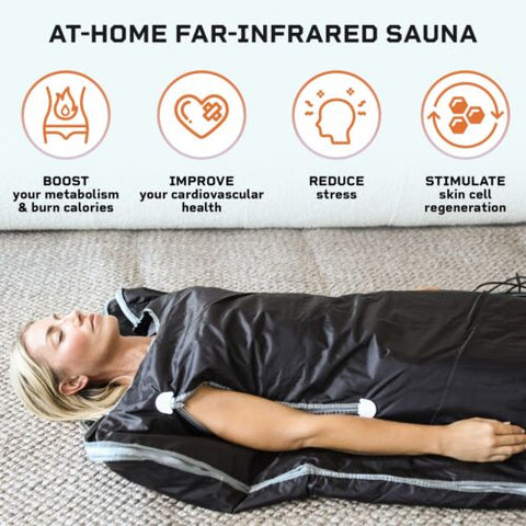 LifePro Sauna Blanket for Detoxification - Regular Black, Black