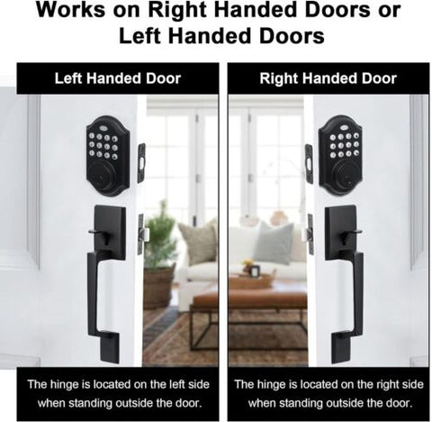 NeuType Electronic Keypad Deadbolt Locks for Doors Keyless Entry Matte Black