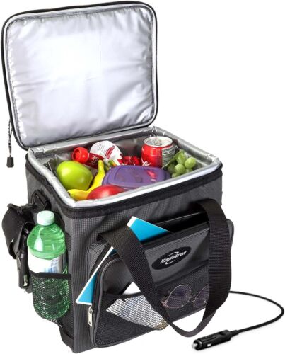 Koolatron Electric Portable Cooler Plug in 12V Car Bag, 14 qt Black