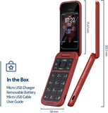 Nokia 2780 Flip | Unlocked | Verizon, AT&T, T-Mobile | Red