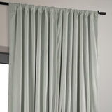 HPD Half Price Drapes Signature Velvet Thermal 100W x 108L, Reflection Grey