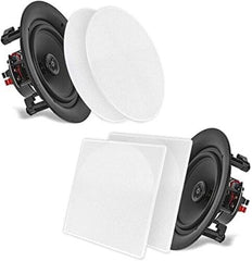 Pyle 10” Ceiling Wall Mount Speakers - Pair of 2-Way Full Range Sound 10 in