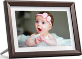 Dragon Touch Digital Picture Frame WiFi 10 inch IPS 10 INCH, choco brown