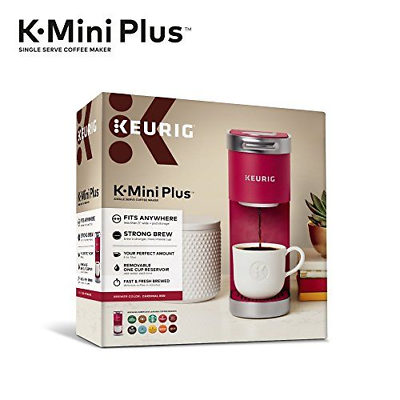 Keurig K-Mini Plus Single Serve K-Cup Comes With 6 to 12 oz., Cardinal Red