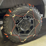 TireChain.com 285/45R22 Alpha Trax Snow Tire Chains/Traction Pads Embedded Wi...