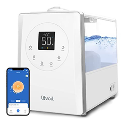 LEVOIT LV600S Smart Warm and Cool Mist Humidifiers for Home Bedroom 6L, White