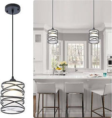 3-Pack Modern Mini Pendant Light Fixture 3-PACK Frosted Glass