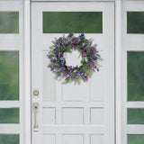 Puleo International 24" Artificial Lavender Floral Spring Door Wreath