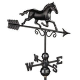 Galloping Horse Weathervane 1974K - Black Finish by Good Directions, 24"L x 1...