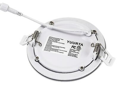 YUURTA 4-Inch 9W Color Selectable 5CCT: 2700K - 6000K Recessed Ceiling LED Do...