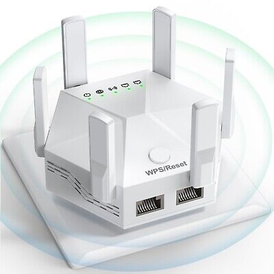 2024 WiFi Extender Signal Booster for Home Powerful 6 Antennas WiFi Booster -...