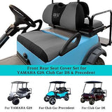 10L0L Front Rear Golf Cart Seat Covers for Yamaha G29 Drive, Club Car Precede...