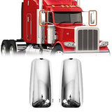 Peterbilt 386 Mirror Covers,Peterbilt 386 389 Door Mirror Cover Set, Driver&P...