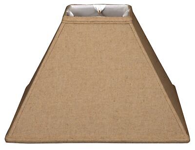 Royal Designs Square Sharp Corner Basic Lamp Shade, Linen Cream, 6 x 18 x 13