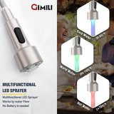 GIMILI Kitchen Faucet with Sprayer Modern Single Handle Pull Down Sprayer Bru...