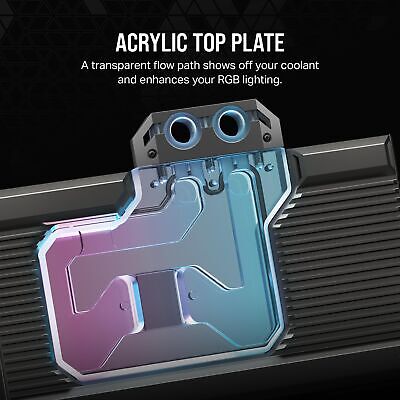 CORSAIR Hydro X Series iCUE Link XG7 RGB 4080 SUPRIM/Trio GPU Water Block - f...