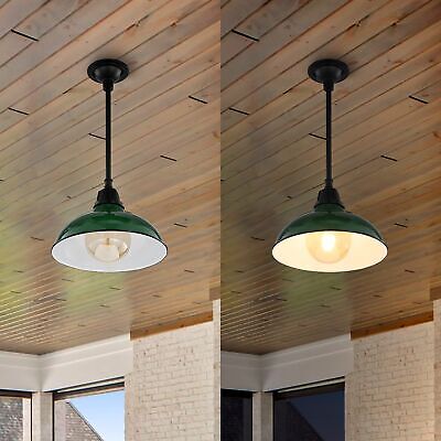 JONATHAN Y JYL7611F Jasper 12.25" 1-Light Farmhouse Industrial Indoor/Outdoor...