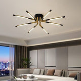 LED ceiling light modern recessed installation lamps black gold decorative li...