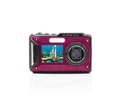 Minolta MN60WP 48MP / 4K Ultra HD Dual Screen Waterproof Digital Camera Purple