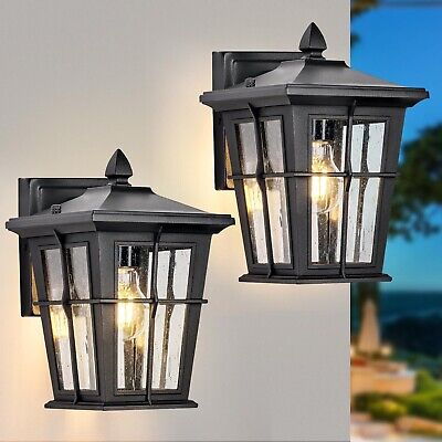 Outdoor Wall Lights, 2Pack Waterproof Exterior Light Fixture Wall Sconces, Mo...