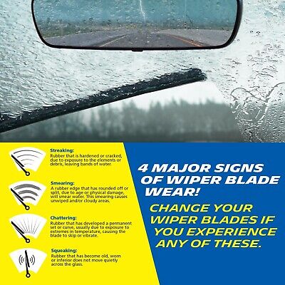 Michelin 40-2420SPBA Pro Plus Silicone Twin Pack 24 & 20 inch Wiper Blade Fit...