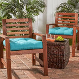 Greendale Home Fashions Square Outdoor Dining Seat Cushion, Set of 2, Arctic ...