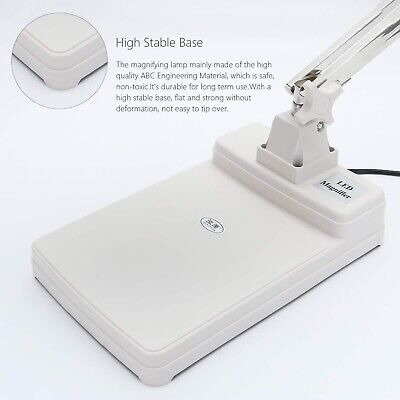 LED Magnifying Lamp, Magnifier Desk Lamp 10X, 4200 Lumens,5 Inch Magnifier Gl...