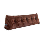 Large Triangular Headboard Wedge Bed Rest Reading Pillow Backrest Positioning...