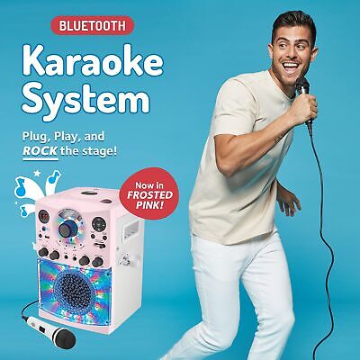 Singing Machine Portable Karaoke Machine for Adults & Kids with Wired Microph...