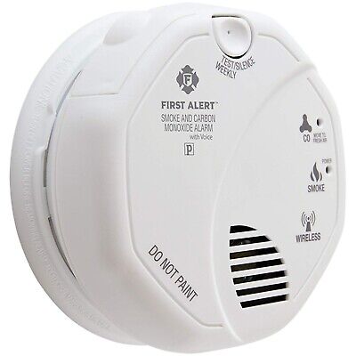 First Alert FAT1039839 Wireless Interconnected Smoke & Carbon Monoxide Alarm ...