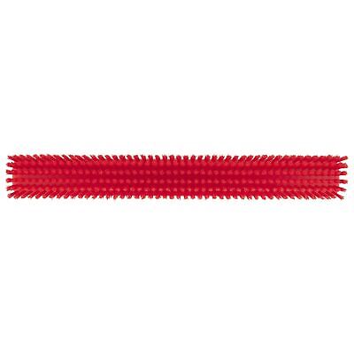 Vikan 31954 24" Heavy-Duty Push Broom, Soft/Stiff, Red