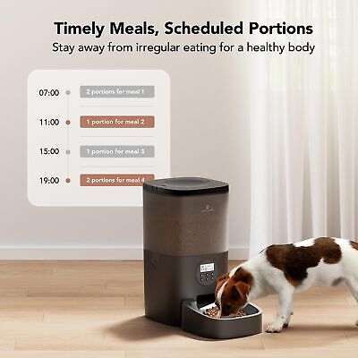 PETLIBRO Automatic Dog Feeder, 6L Dog Food Dispenser with Timer Interactive V...