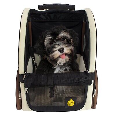 FrontPet Rolling Pet Travel Carrier with Wheels and Backpack Straps, Strong B...