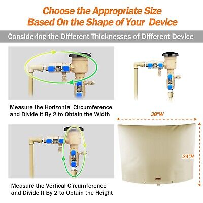 Backflow Preventer Pipe Insulation Cover (5&#176;F) - Irrigation Sprinkler Valve