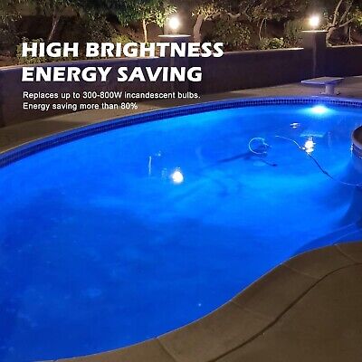 2023 Upgraded 50W Color LED Pool Light Bulb, 120V RGB Color Changing Pool Lig...