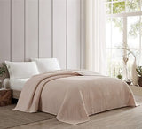 Beatrice Home Fashions Channel Chenille Bedspread, King, Blush