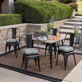 Arden Selections Outdoor Tufted Bistro Seat Cushion, Set of 4, 14.5 in x 15 i...