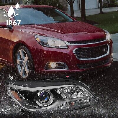 FIONE Xenon Headlights Compatible with Chevy Malibu 2013-2015 Projector/For M...