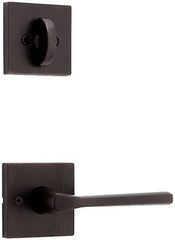 Lisbon and Deadbolt Interior Pack (Square) - Deadbolt Keyed One Side - for Si...