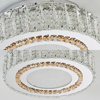 12 Inch LED Ceiling Lights, Modern Crystal Flush Mount Light Fixture, Dimmabl...