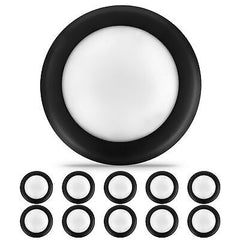 ECOELER 10Pack 6inch LED Flush Mount Disk Light, Dimmable Ceiling Lighting Fi...