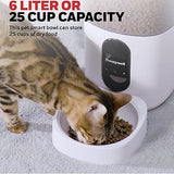 Honeywell 6L Automatic Pet Feeder: Programmable Dog and Cat Food Dispenser wi...