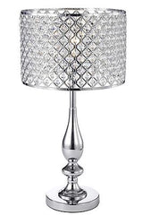 Warehouse of Tiffany IMT81B/1CH Divina Crystal and Chrome Table Lamp