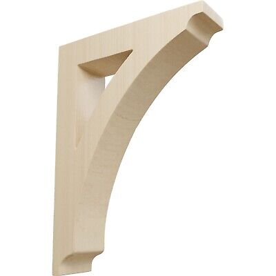 Ekena Millwork BKTW01X06X09THRW-CASE-6 Small Thorton Wood Wood Brackets, 1 3/...