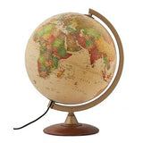 Waypoint Geographic Journey Globe, 12" Illuminated Antique Ocean-Style World ...