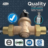 Zurn Wilkins 34-NR3XLDULU 3/4" NR3XL Pressure Reducing Valve with Union Capab...